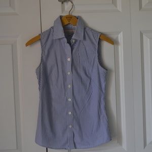 Banana Republic Sleeveless button down with collar
